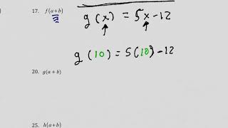 IM2 Evaluating Functions Review