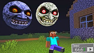 i Found Scary LUNAR MOON 😱 in Minecraft | Minecraft most scary seeds |