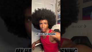 Natural Hair Struggle #afro #curls #curlyhair #naturalhair #hair #hairstyle #blackhair #curly