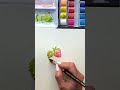 How to paint a strawberry!