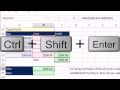 Highline Excel 2013 Class Video 32: Introduction To Array Formulas and Array Functions