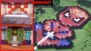 ⛏️ Minecraft Easy Build Tutorial ::  Cute Siderman House & Interior 🏡