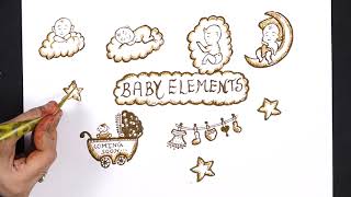 Baby shower mehndi Design elements | Mehndi designs for baby shower 2023 | Part 1 | Letstute