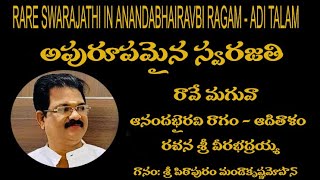 ravemi maguva swarajathi adi రావేమి మగువ స్వరజతి గురుశ్రీ మండా కృష్ణమోహన్