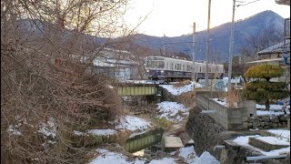 (お蔵入り動画/画面揺れあり)八木沢橋16:40通過「別所線 1004編成+1104編成 まるまどりーむMimaki号 上田行き」