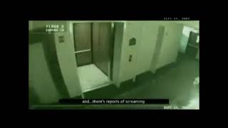 Ghost screaming in haunted hotel