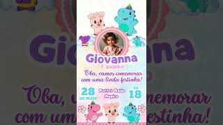 BabyTube convite animado para aniversário #convitedeaniversario #babytube #convitedefestainfantil