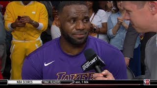 LeBron James (25 Pts, 4 Reb, 6 Ast) PostGame "STUNNED" by Lakers def Heat 95-80
