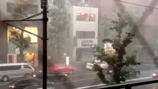 2014/6/29 恵比寿でゲリラ豪雨！