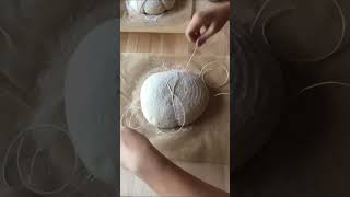 How to shape sourdough pumpkin shaped bread