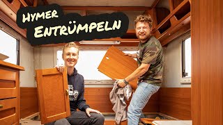 Wohnmobil renovieren - Entrümpeln & Funktionstest Hymer Womo