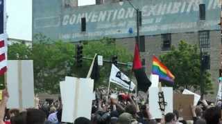 Veterans return their medals at Cermak and Michigan