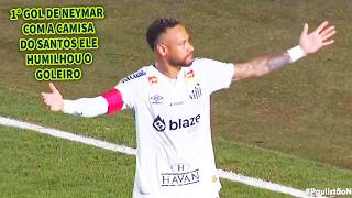 NEYMAR'S FIRST GOAL IN SANTOS SHIRT