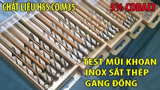 REVIEW Mũi Khoan Chuyên Dụng Khoan Inox, Sắt, Thép Xoắn Chân Tròn 6-13mm VOTO Chất Liệu HSS CO M35