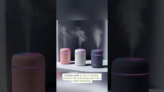 Portable 300ml LED humidifier, USB, double mist, essential oil diffuser, for cars.