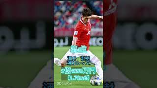 Jリーグ日本人サッカー選手移籍金(市場価値)ランキング #サッカー #jリーグ #ランキング