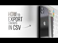 How to Export Contacts to CSV on iPhone (2024)