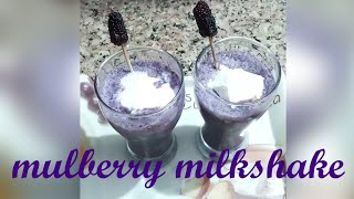 MULBERRY MILKSHAKE RECIPE/SUMMER SPECIAL REFRESHING MULBERRY MILKSHAKE/BLACKBERRY MILKSHAKE