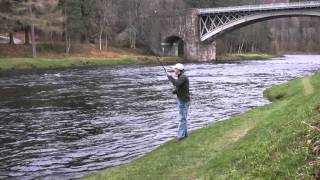 River Spey on Carron beat - Gordon Armstrong with a nice fish