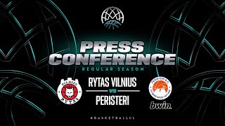 Rytas Vilnius v Peristeri bwin  - Press Conference | Basketball Champions League 2022/23