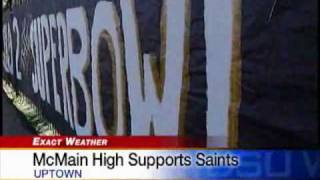 McMain High Supports Saints