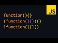 Anonymous Function Call in javascript | Function Expression using Negation & More