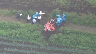 小型ヘリ墜落、男性死亡 操縦士か、神奈川・秦野