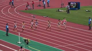 福井国体2018 少年女子A100m予選5組 御家瀬緑12.00(-0.3) Midori MIKASE 1st