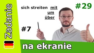 Czasownik KŁÓCIĆ SIĘ Z KIMŚ O COŚ po niemiecku! Rekcja czasownika oraz tłumacznie zdań moją metodą!