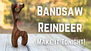 How to Make DIY Bandsaw Reindeer for Christmas Decor