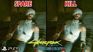 CYBERPUNK 2077 PHANTOM LIBERTYPS5 | Kill or Spare Rinder Choice Scenes