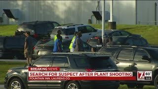 Search for 'armed and dangerous' man after plant shooting