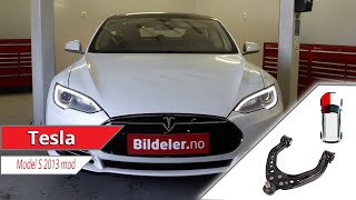 Tesla Model S: Hvordan bytte øvre bærebru foran - 2012 og nyere modeller