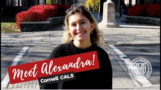 Meet Alexandra from the College of Agriculture and Life Sciences!