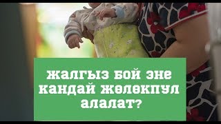 Жалгыз бой эне кандай жөлөкпул алалат?//Bilesinbi.kg