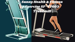 Best Treadmill Under $500 | Sunny Health & Fitness Exercise SF-T7603 Treadmill | Product Review Camp