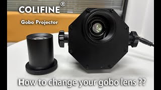 Gobo projector and custom gobo lens , how to change your gobo lens