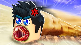 REDKILL DEVIENT LE PLUS GRAND VER DE SABLE DE ROBLOX ! Be a sandworm