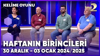 Kelime Oyunu 30 Aralık - 03 Ocak 2024/2025 Haftası Birincileri | Özel Kolaj