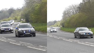 BIG CONVOY! Big convoy of unmarked cars responding + Armed police BMW X5