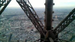 Paris View From Eiffel Tower, Eiffel Tower Elevator Ride part 3