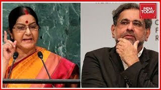 Sushma Swaraj To Send Out Strong Message To Pakistan Today On Jadhav's Kin Humiliation