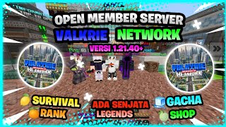 OPEN MEMBER SERVER MCPE!! SUPPORT MC 1.21++