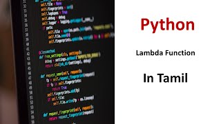 lambda function python example|Python Tamil| lambda function in python tutorial Tamil