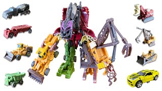 Transformers Construction Devastator Combine: BUMBLEBEE Revenge Devil Saviour Robot Tobot \u0026 LegoBank