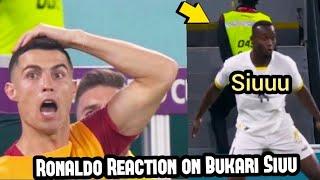 Ronaldo Reaction on Osman Bukari Siuu Celebration after Goal vs Portugal as Bukari copy Cristiano