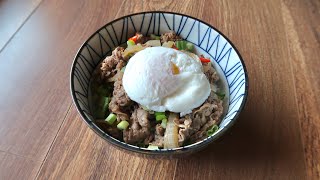 spicy Yoshinoya beef bowl recipe