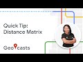 What is the Distance Matrix API?