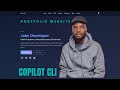 Build a Stunning Portfolio Website in Minutes with GitHub Copilot CLI (AI Web Dev Tutorial)