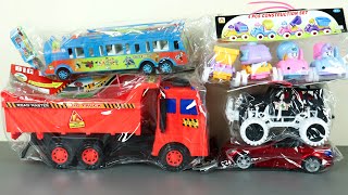 Unboxing Brand New Beautiful Toys Construction Toy Vehicles Set, Ambulance, Police Car, Bus